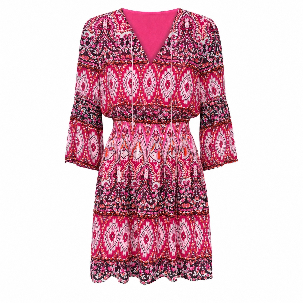 Vince Camuto Boho Paisley Dress Women Size 0 Festival Coquette Indie Ibiza